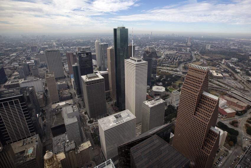 The Houston skyline on Dec. 17, 2018.

