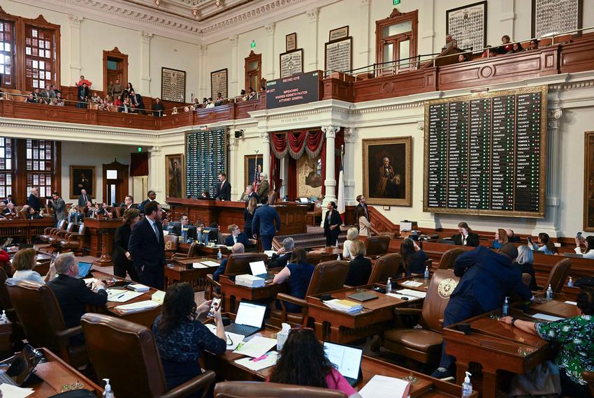 The Texas House voted to impeach state Attorney General Ken Paxton on May 27, 2023.