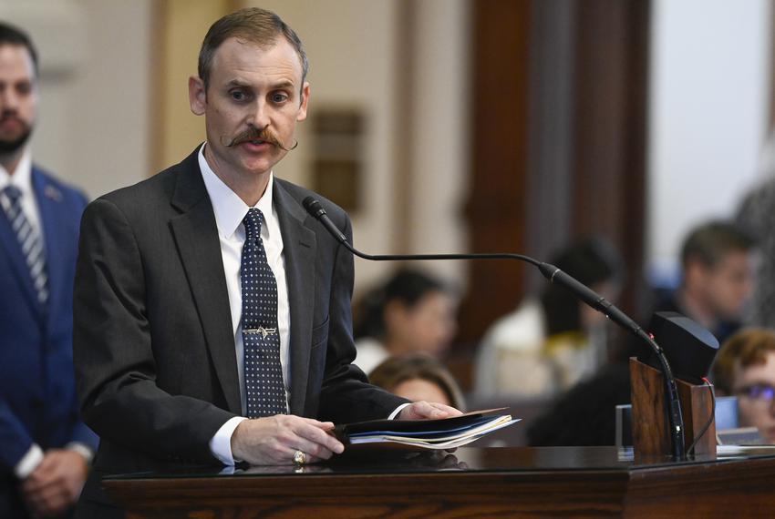 General Investigating Committee head Rep. Andrew Murr, R-Junction, lays out articles of impeachment against AG Ken Paxton on May 27, 2023.
