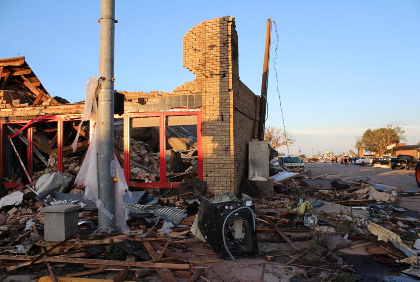 A tornado left buildings significantly damaged and homes leveled in Perryton, Texas Thursday evening, June 15, 2023. At least three people were confirmed dead and dozens others injured.