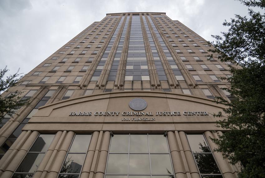 Hurricane Harvey severely damaged Houston's 20-story Criminal Justice Center, taking out dozens of courtrooms, countless offices and enough holding cells to accommodate 900 inmates.