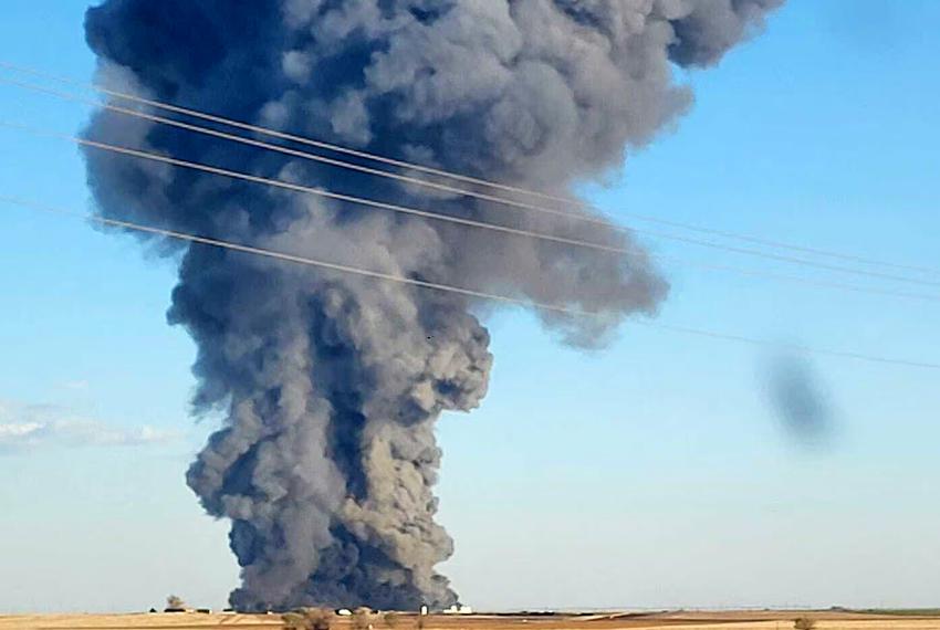 A worker was critically injured and more than 18,000 cattle were killed in a massive explosion at Southfork Dairy Farm in Dimmit on Monday, April 10, 2023. Dimmit is about 60 miles south west of Amarillo.