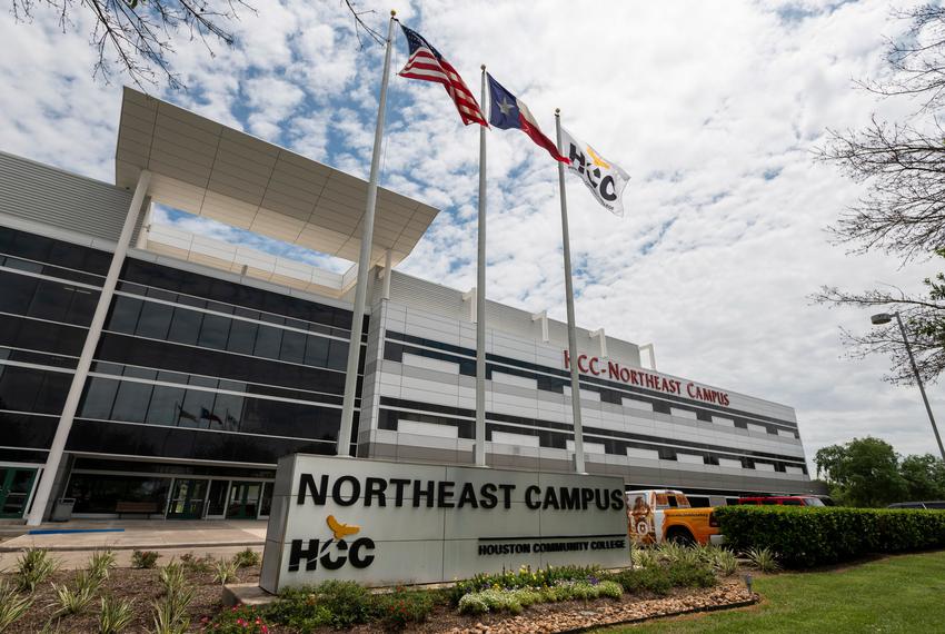 Houston Community College’s Northeast Campus on April 26, 2022, in Houston.