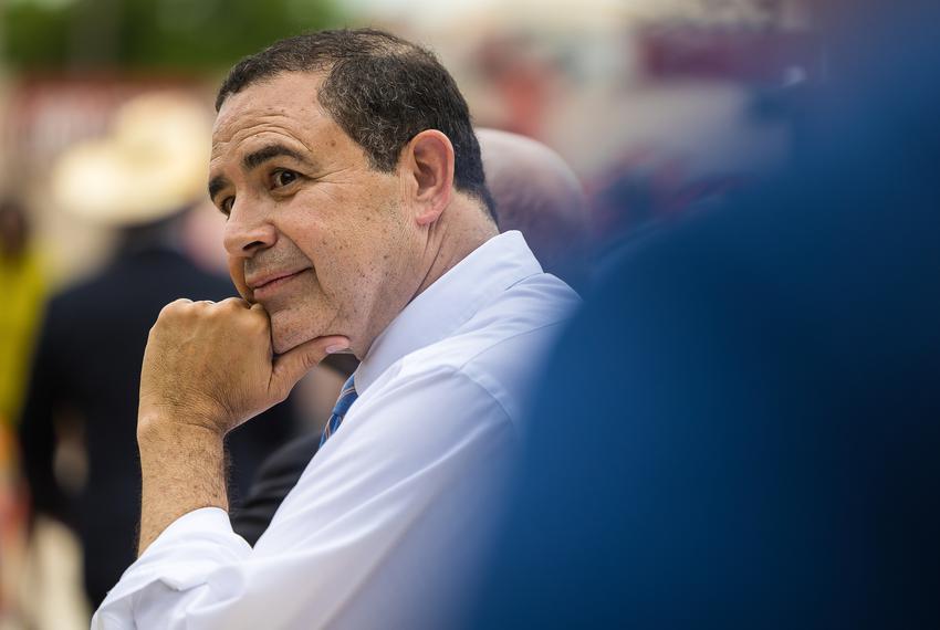 U.S. Rep. Henry Cuellar, D-Laredo, at a Get Out the Vote rally in San Antonio on May 4, 2022.