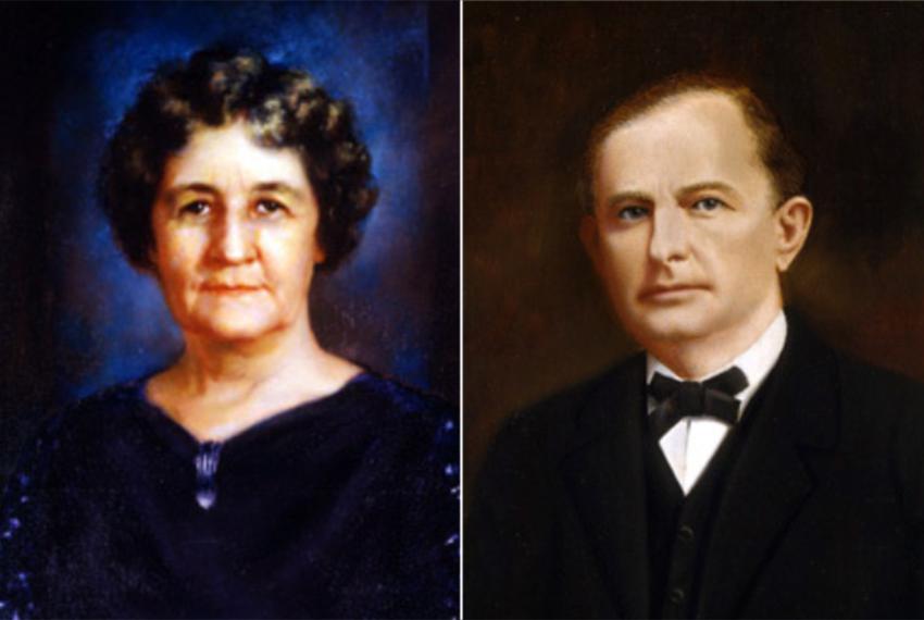 Miriam "Ma" Ferguson, who served as the 29th and 32nd Governor of Texas, and her husband James "Pa" Ferguson, who was the 26th governor, his term cut short after he was impeached and removed from office.