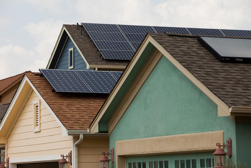 A number of homes an Austin's Mueller development have added solar panels, thanks to hefty local and federal incentives.